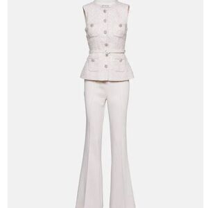 Self-Portrait Sequined Boucle Jumpsuit